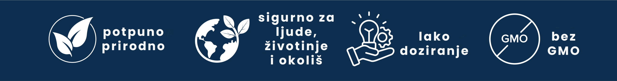 Potpuno prirodno, sigurno, lako doziranje, bez GMO